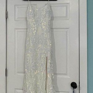 Beautiful white evening/prom dress